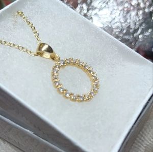 14kt Gold Over 925 Sterling Silver Infiniti Pendant Necklace 18"